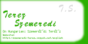 terez szemeredi business card